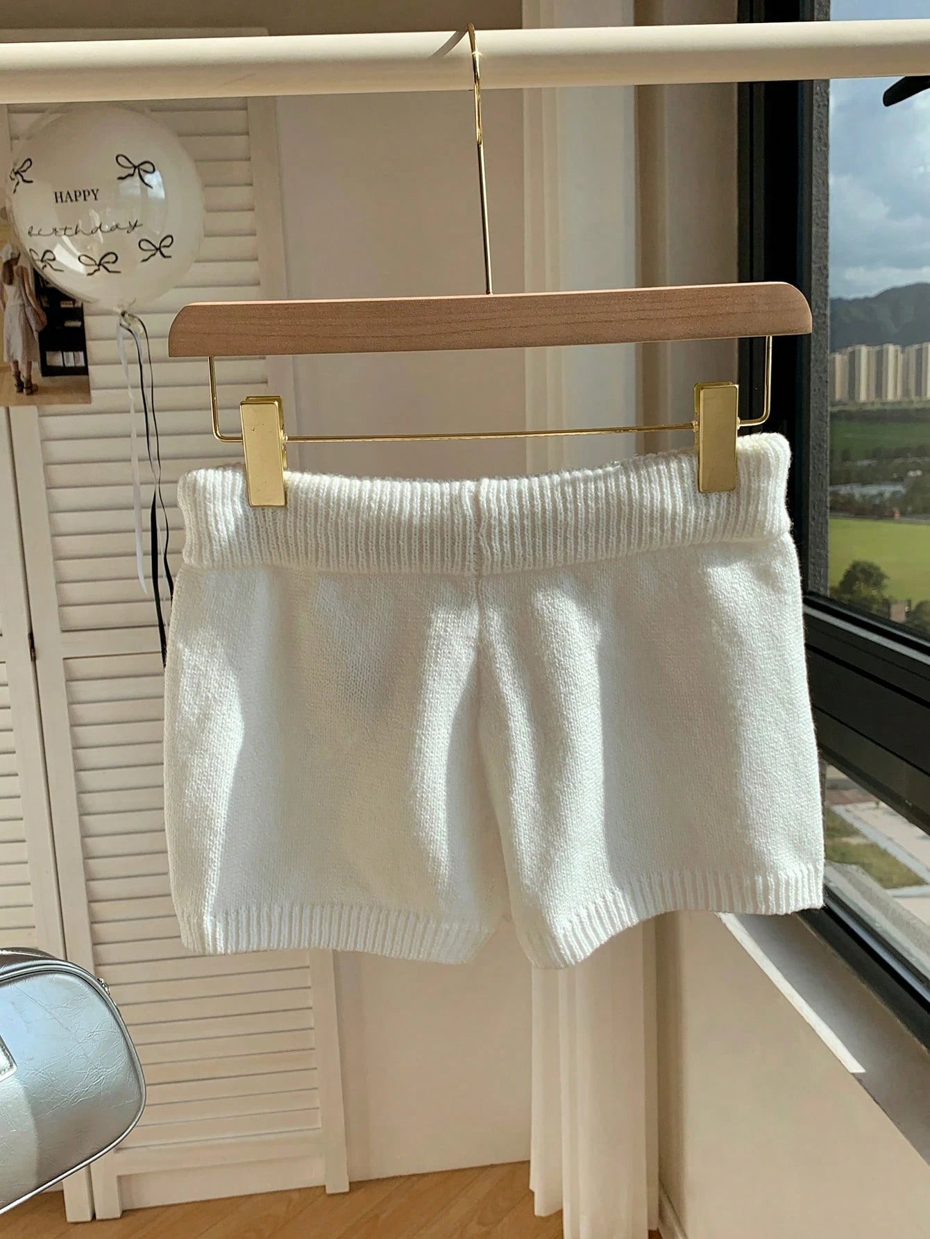 Comfortcana Women Casual Skinny Knit Pants, Versatile, Small Logo Embroidered