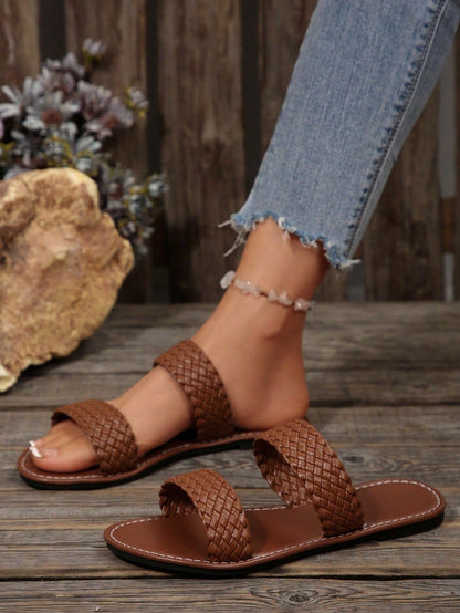 Women's Flat Fashion Casual Gold Beach Indoor Outdoor Party Leather Sandals