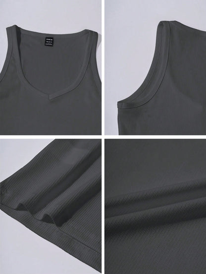 Chiquease Sexy Fitted Knit Sports Camisole Tank Top