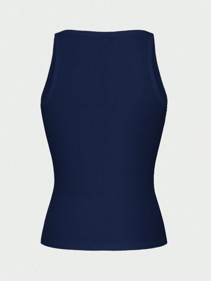 Chiquease Sexy Fitted Knit Sports Camisole Tank Top