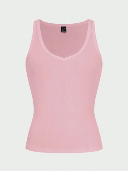 Chiquease Sexy Fitted Knit Sports Camisole Tank Top