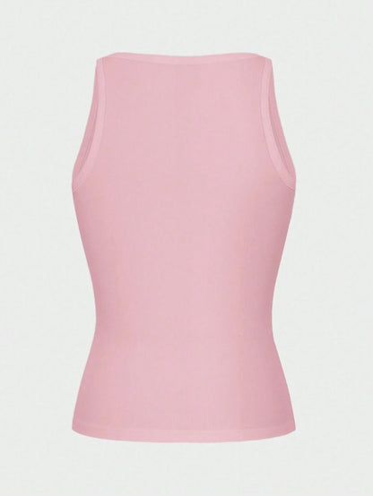 Chiquease Sexy Fitted Knit Sports Camisole Tank Top