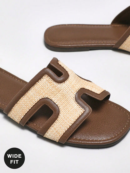 SHUZIA Women Woven Bohemian Style Flat Sandals, Perfect For Vacation And Travel Summer Shoes Spring Shoes Spring Break Easter Mother's Day Present