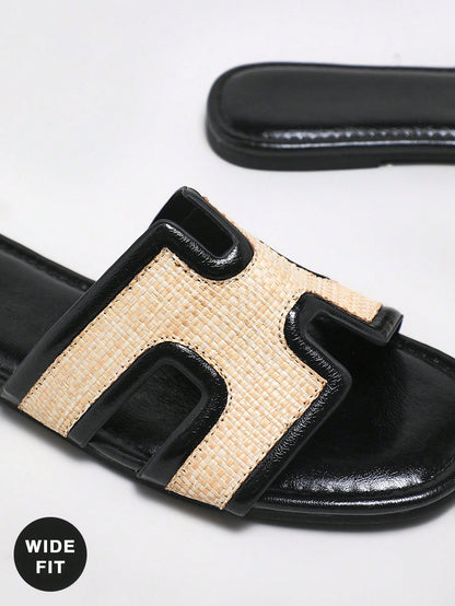 SHUZIA Women Woven Bohemian Style Flat Sandals, Perfect For Vacation And Travel Summer Shoes Spring Shoes Spring Break Easter Mother's Day Present