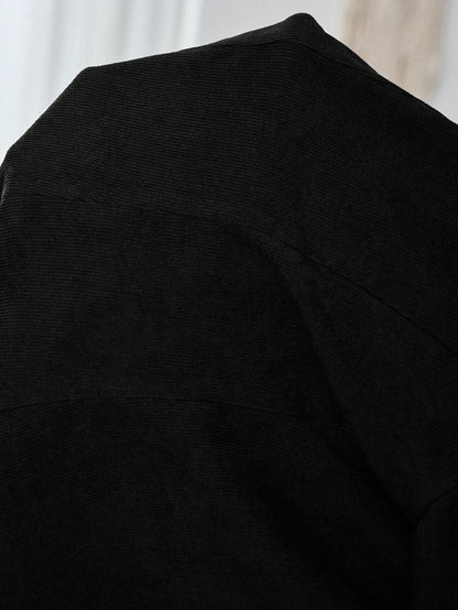 EMERY ROSE Women's Solid Color Lapel Neck Long Sleeve Single Breasted Casual Blazer Jacket, Autumn