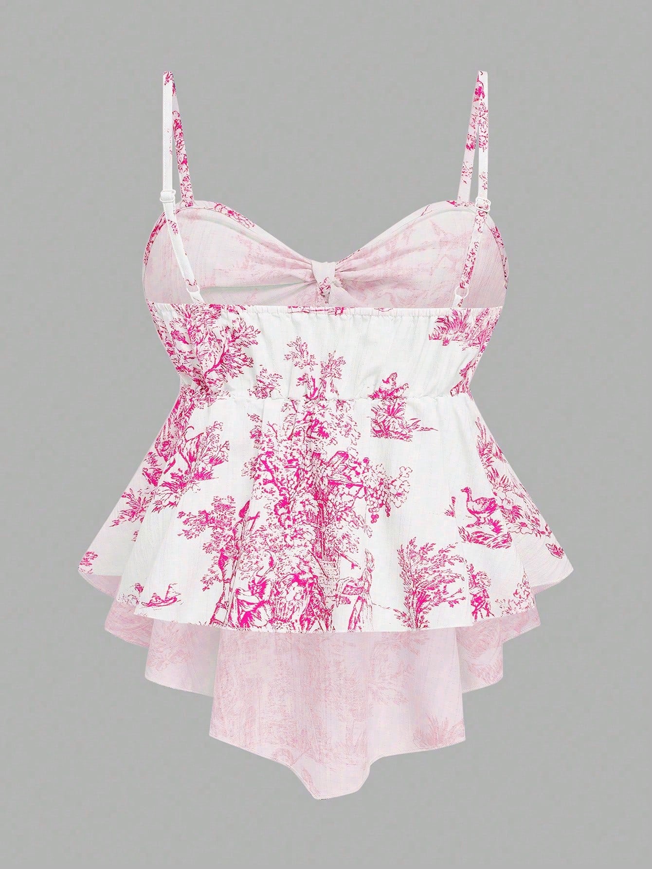 GlowEve Women's Textured Print Fitted Camisole, Elegant For Vacation, Commute, And Daily Wear