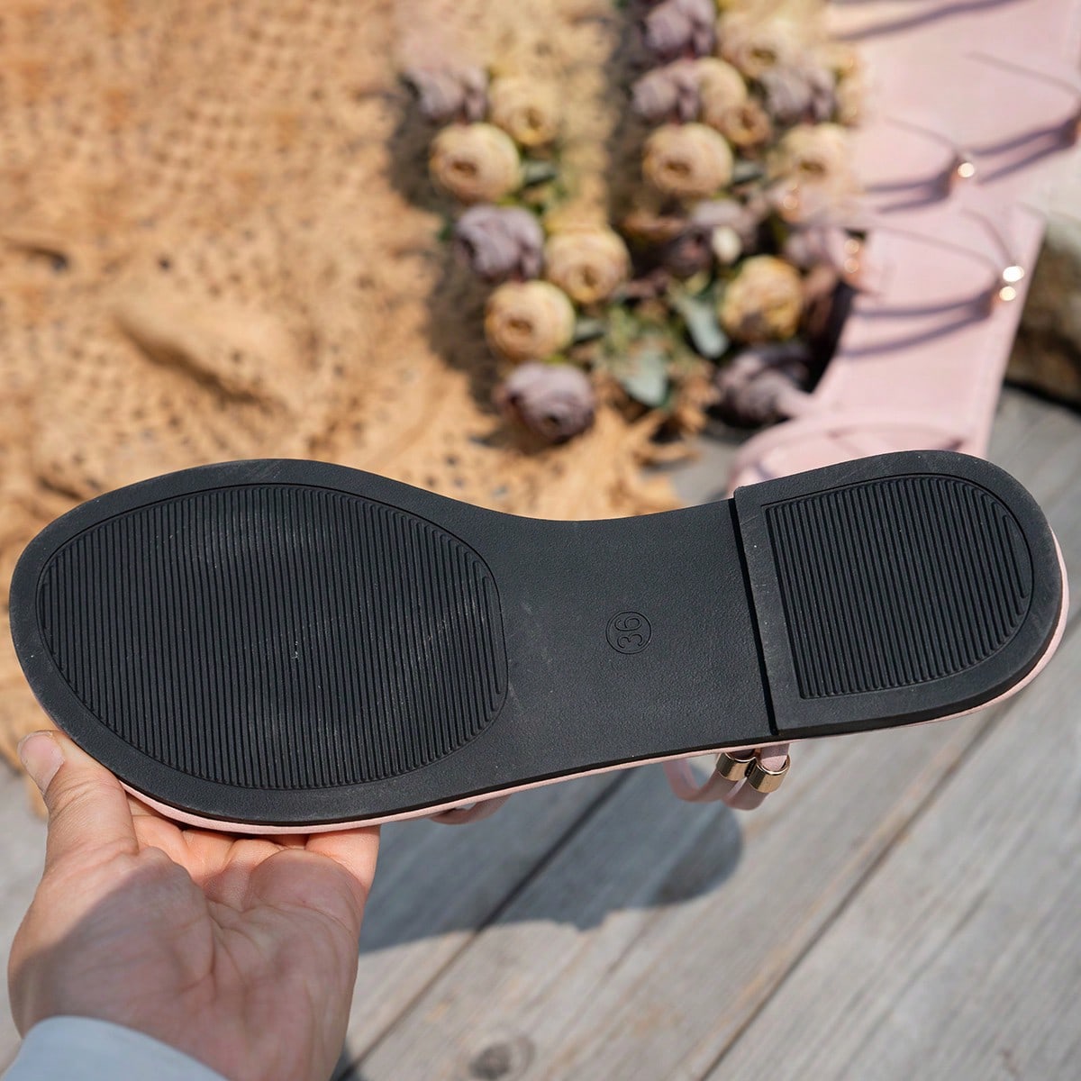 2025 New Summer Simple Versatile Open Toe Outdoor/Indoor Roman Flat Sandals