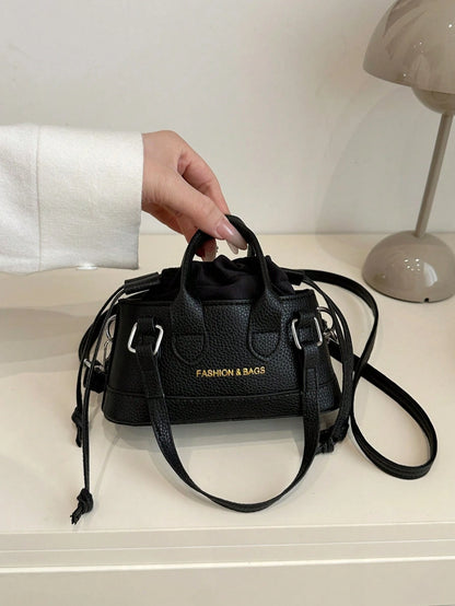 Crocodile Embossed Bucket Bag Mini Drawstring Design Funky