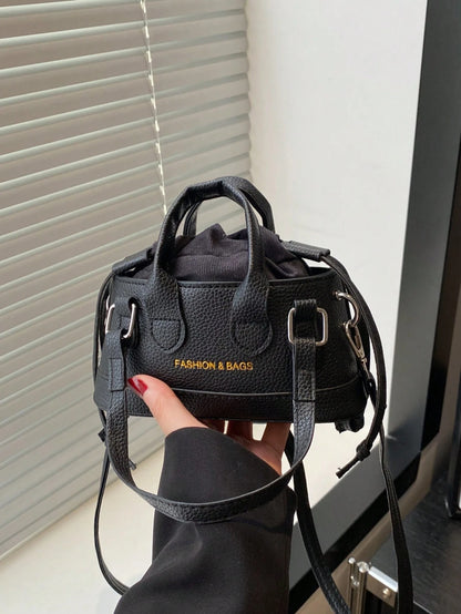 Crocodile Embossed Bucket Bag Mini Drawstring Design Funky