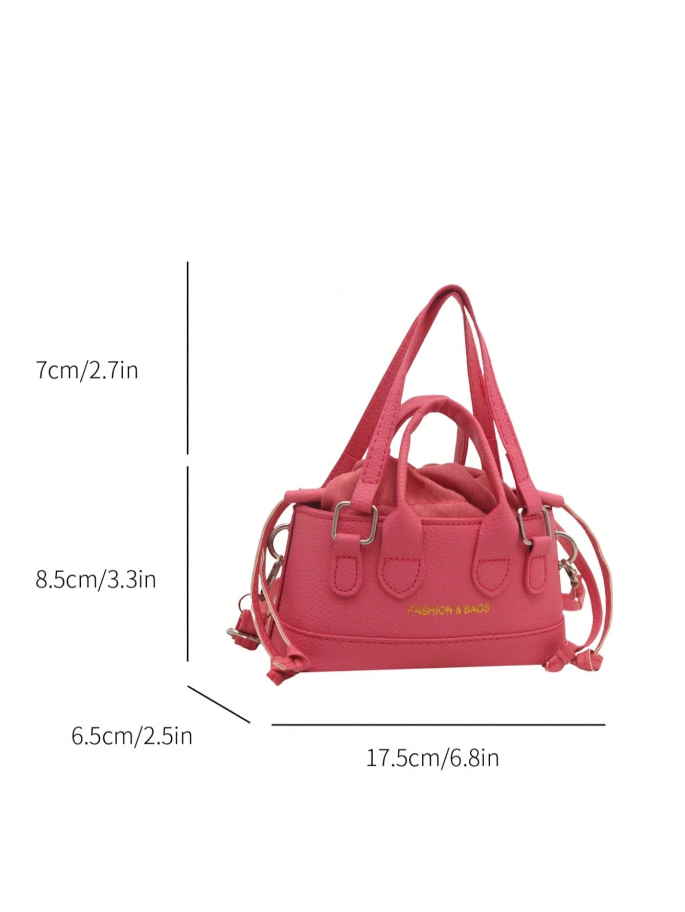 Crocodile Embossed Bucket Bag Mini Drawstring Design Funky