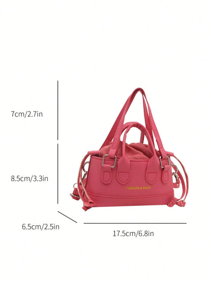 Crocodile Embossed Bucket Bag Mini Drawstring Design Funky