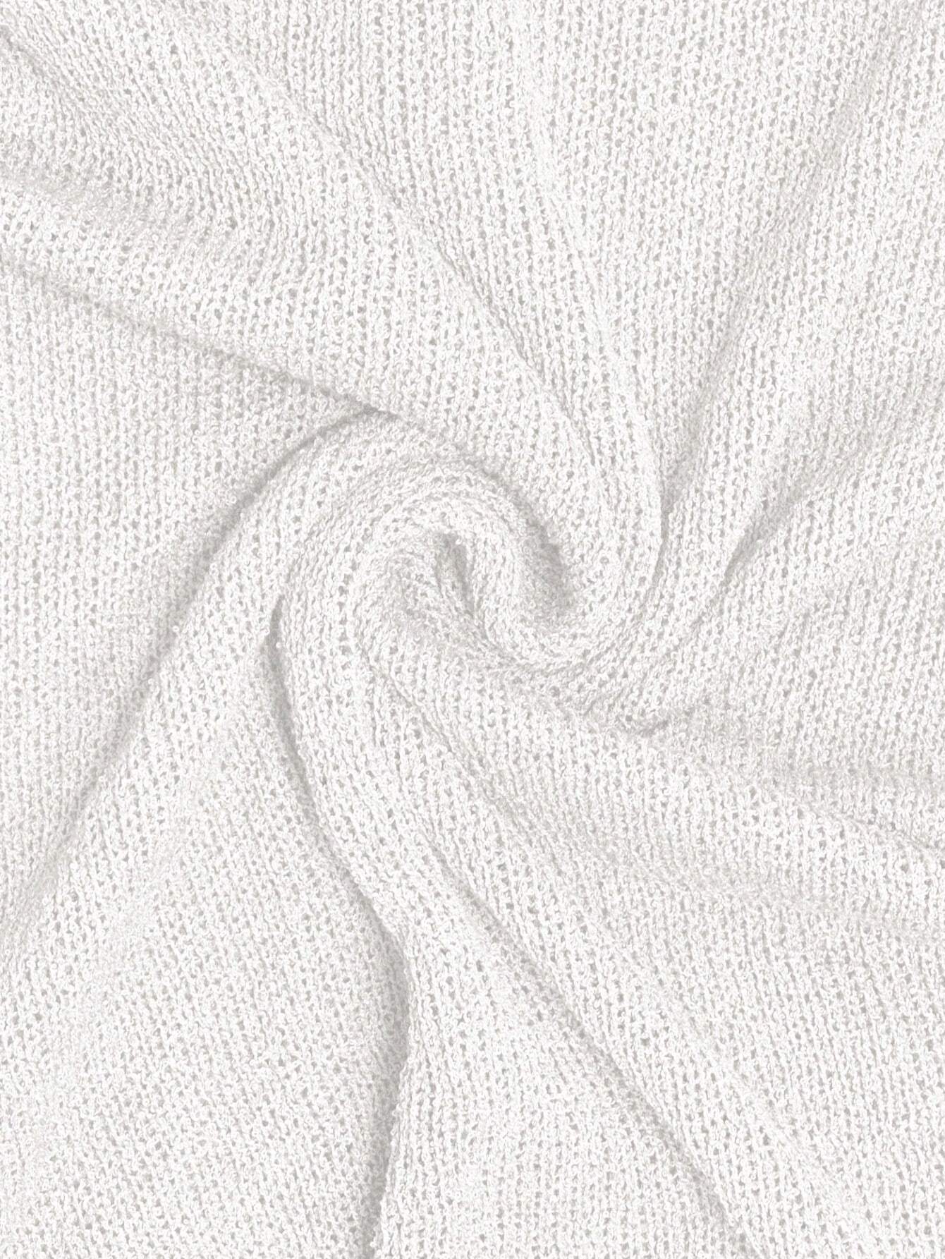 Fashionable & Elegant Loose Knit Cardigan Shawl, Women, Oversized Fit, Lightweight, Stylish, Suitable For Spring/Summer Everyday, Casual Travel, Beach