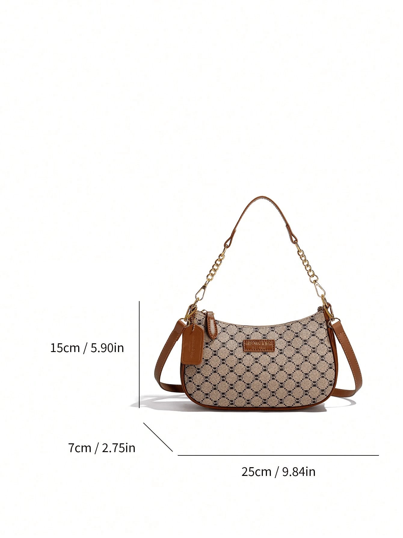 1pc Solid Color PU Leather Shoulder Bag For Women, Versatile Crossbody Bag For Commuting, Adjustable Shoulder Strap
