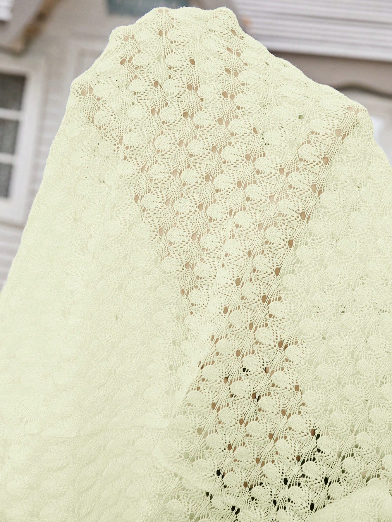 EMERY ROSE Women's Vacation Casual Solid Color Hollow-Out Knit Cardigan