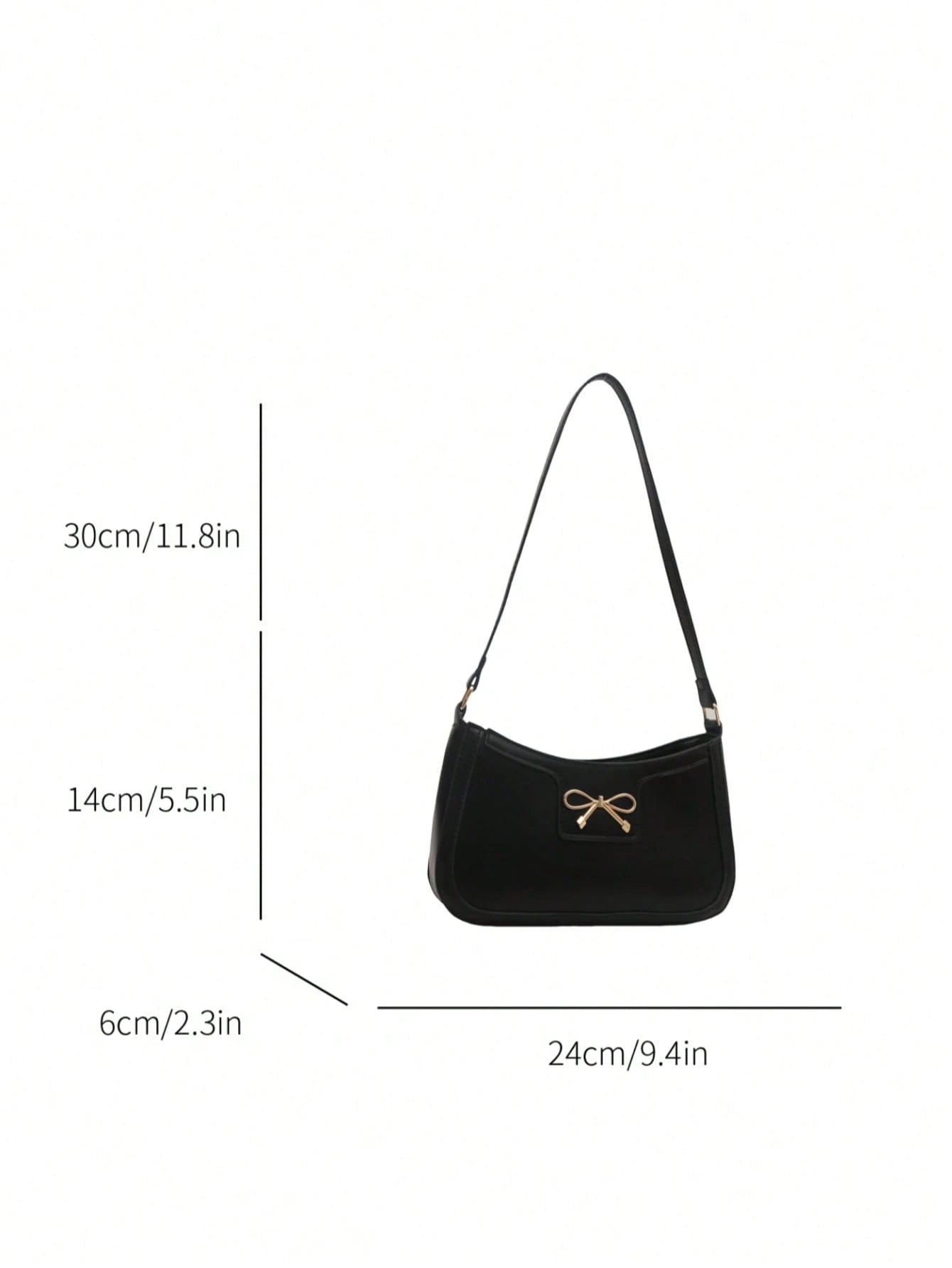 Elegant Crescent-Shaped Underarm Shoulder Bag For Women, Chic Casual Fashion, Solid Color Underarm Bag