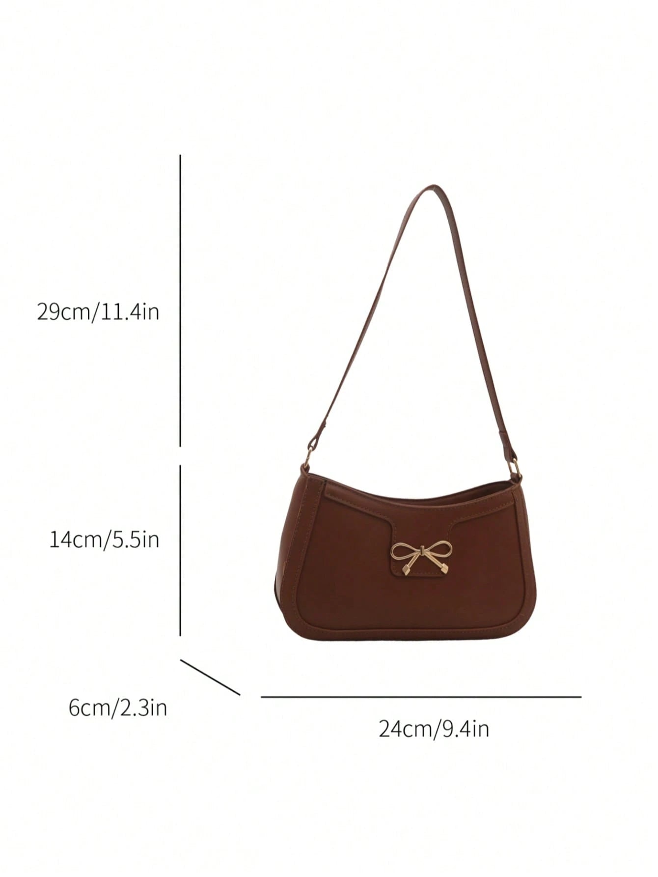 Elegant Crescent-Shaped Underarm Shoulder Bag For Women, Chic Casual Fashion, Solid Color Underarm Bag