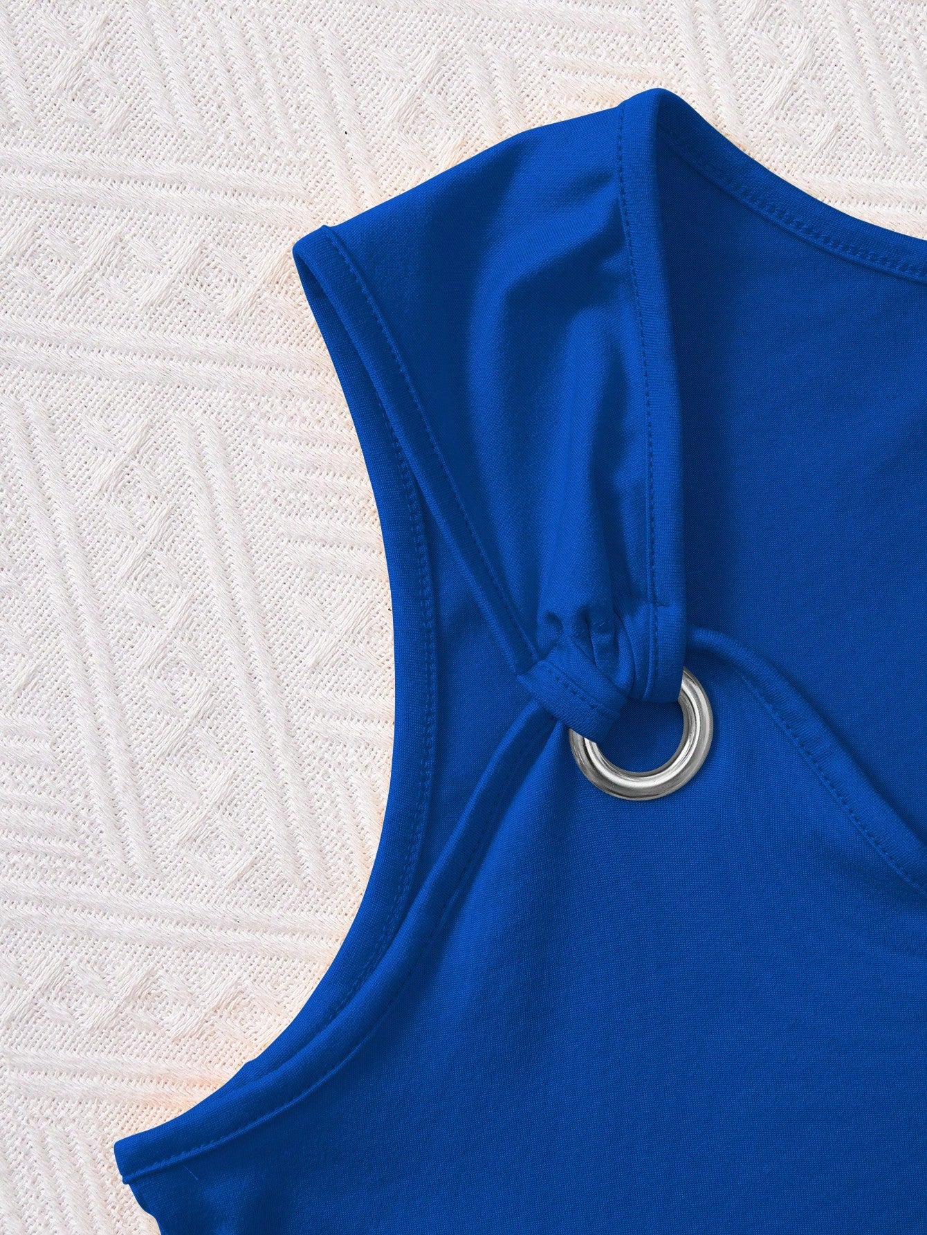 INAWLY Women's Metallic Button Decorated Tank Top For Summer