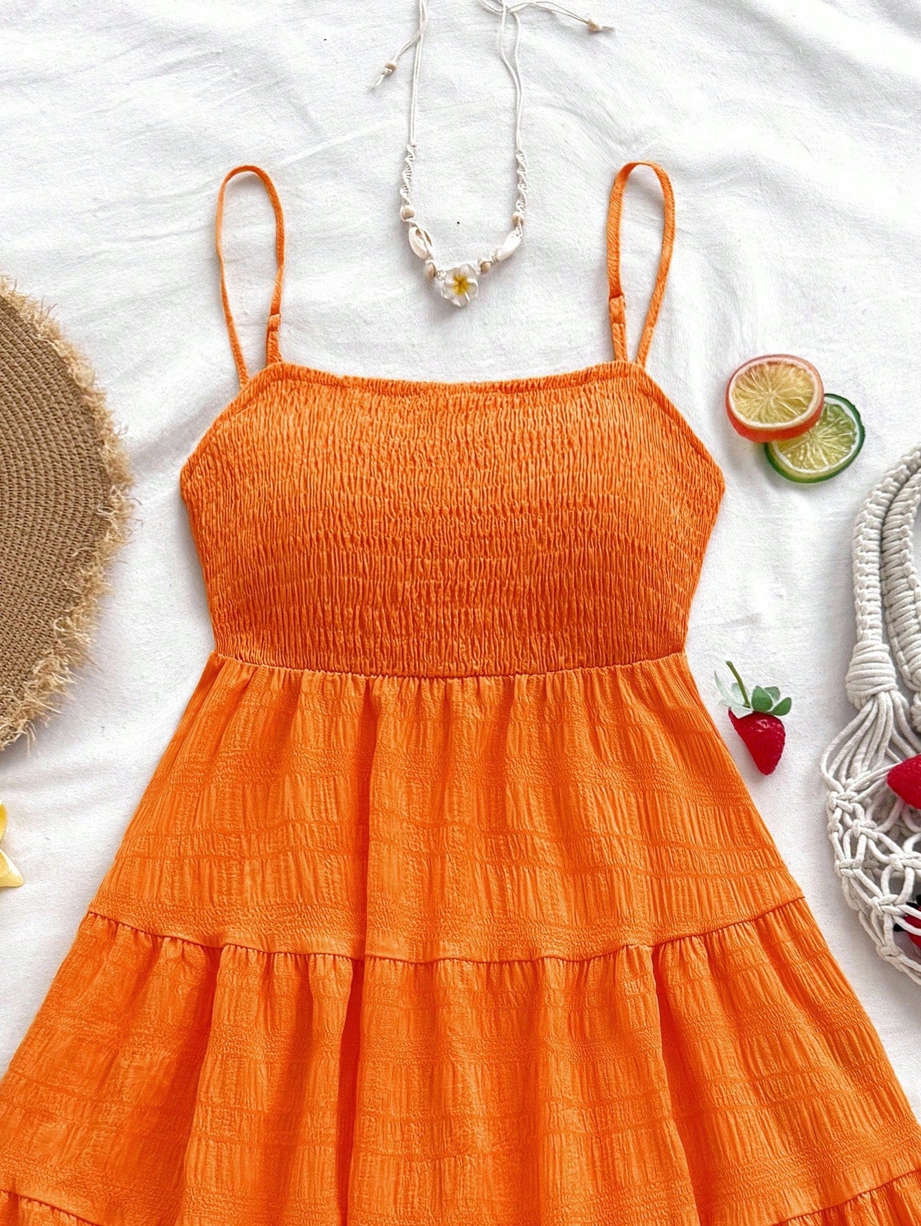 Soleia WYWH Women Spring Break Solid Ruffle Hem Cami Blue Dress,Summer Dresses For Women