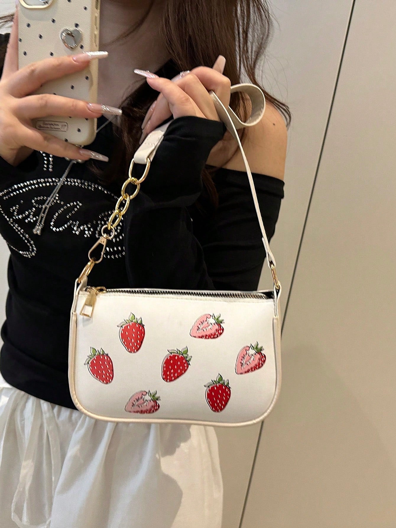 Lightweight,Business Casual Mini Crocodile Embossed Chain Bag For Teen Girls Women College Students,Rookies & White-Collar Workers Perfect For Office,College,Work ,Business,Commute,Outdoors, Travel, Outings, Animal Print Women Bag