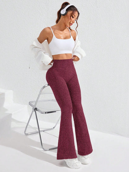 Gameset SHEIN Sport Women's High Waist Flare Seamless Yoga Leggings