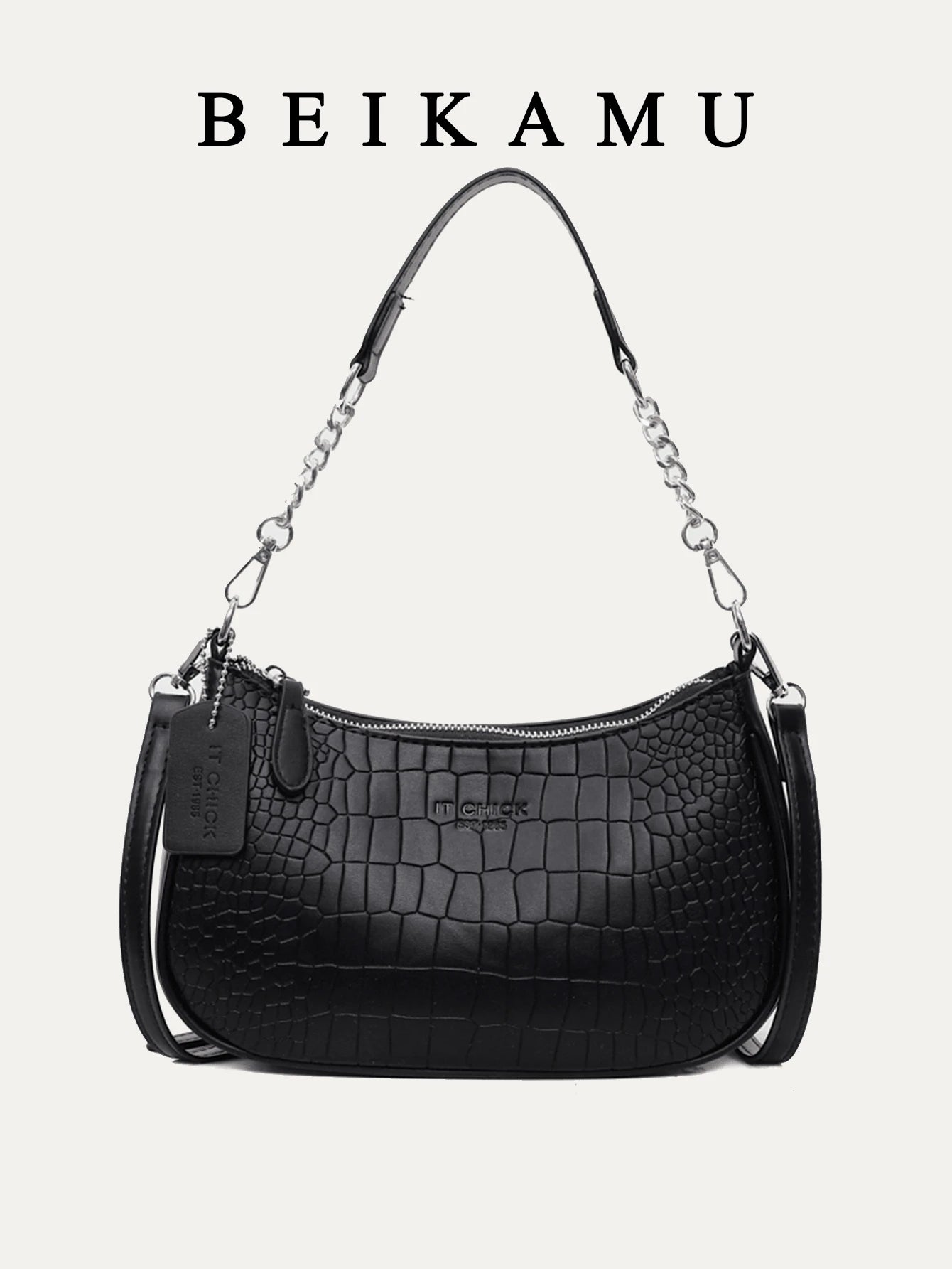 1pc Solid Color PU Leather Shoulder Bag For Women, Versatile Crossbody Bag For Commuting, Adjustable Shoulder Strap