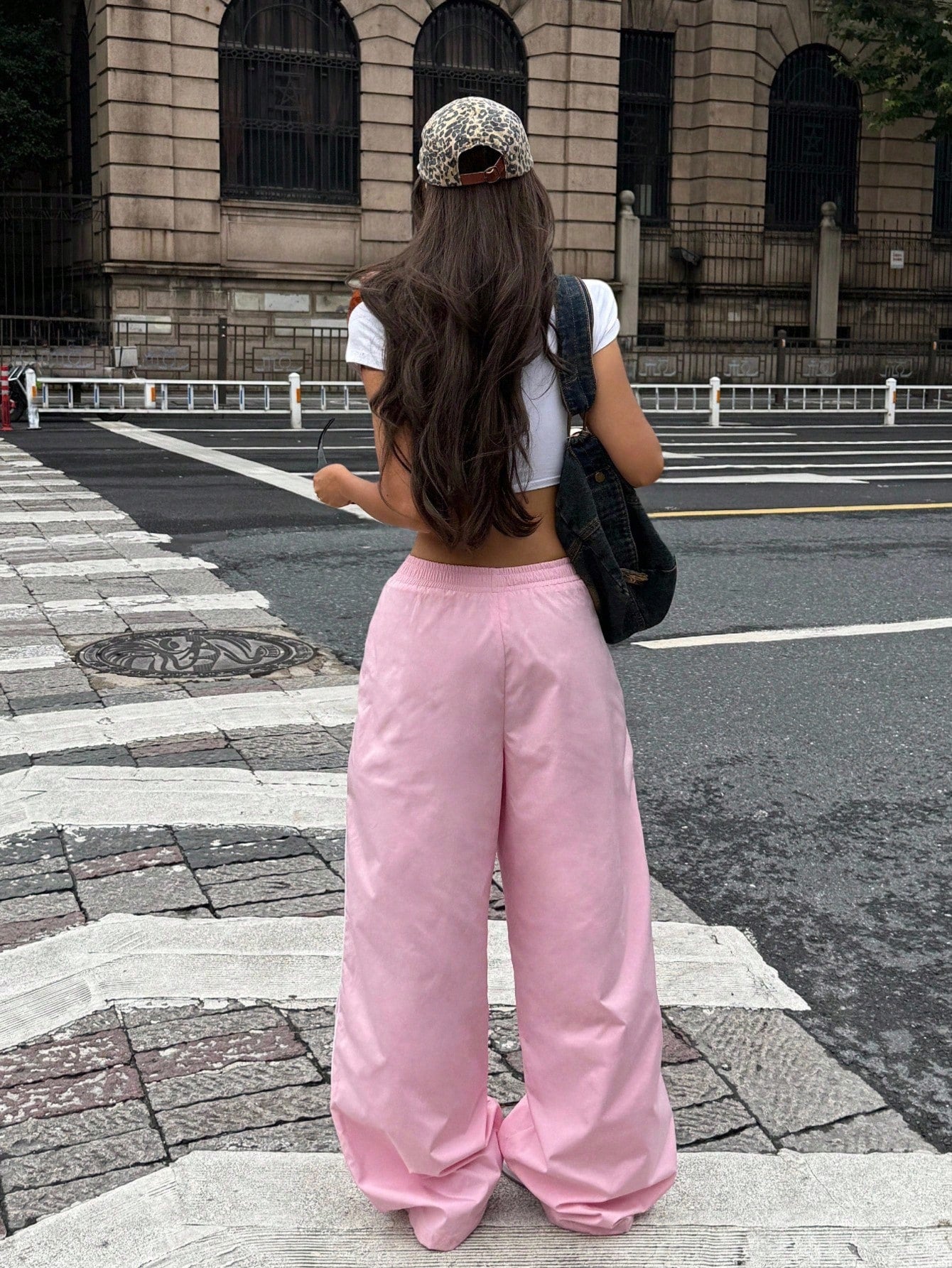 Coolane Women's Spring/Summer Casual Sport Hip Hop Banded Texture Decoration Sweatpants