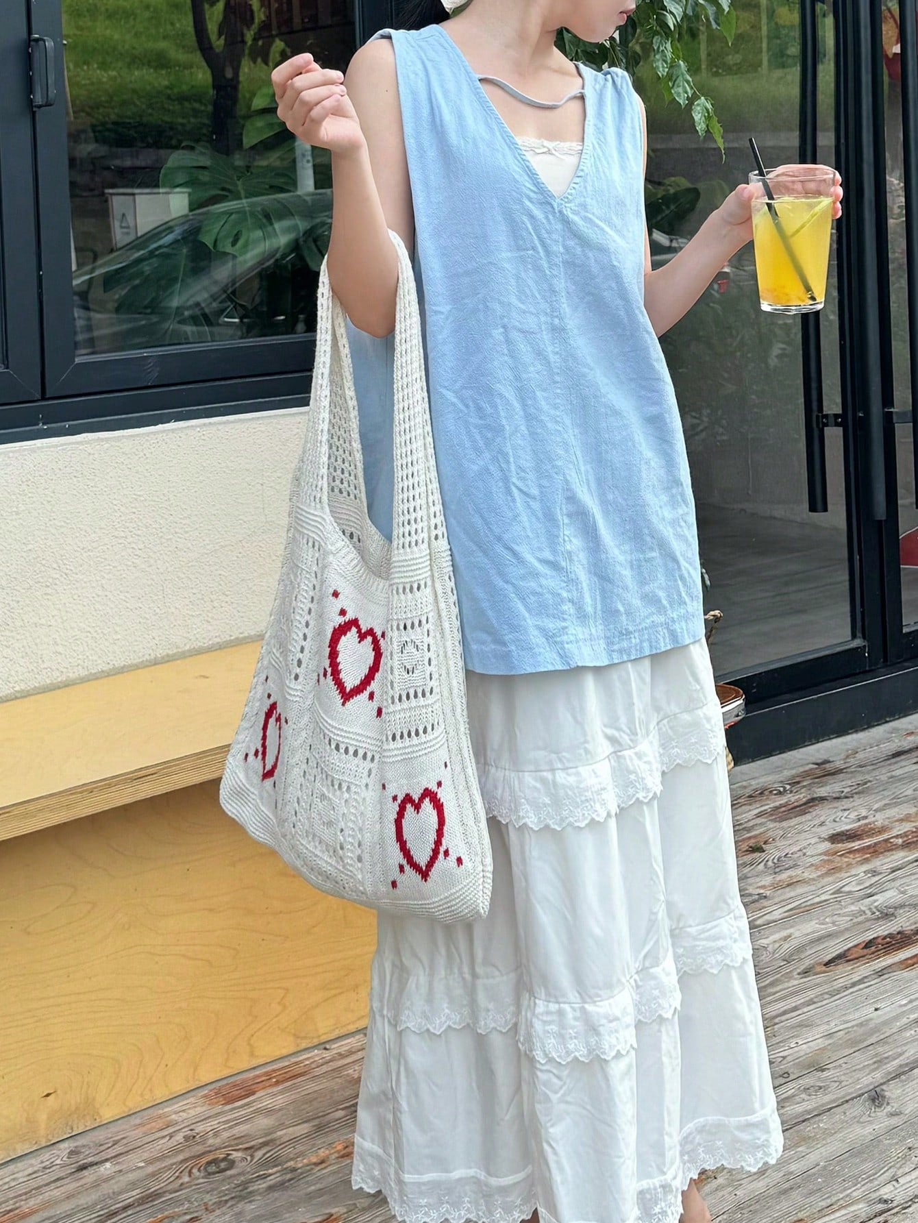 Summer New Style Lady Daily Use Lightweight Tote Bags Sea Turtle Pattern Hollowed Out Knitted Crochet Beach Shopping Bags,Summer Bag,Holiday,Vacation, Perfectly Matching With Crochet Set