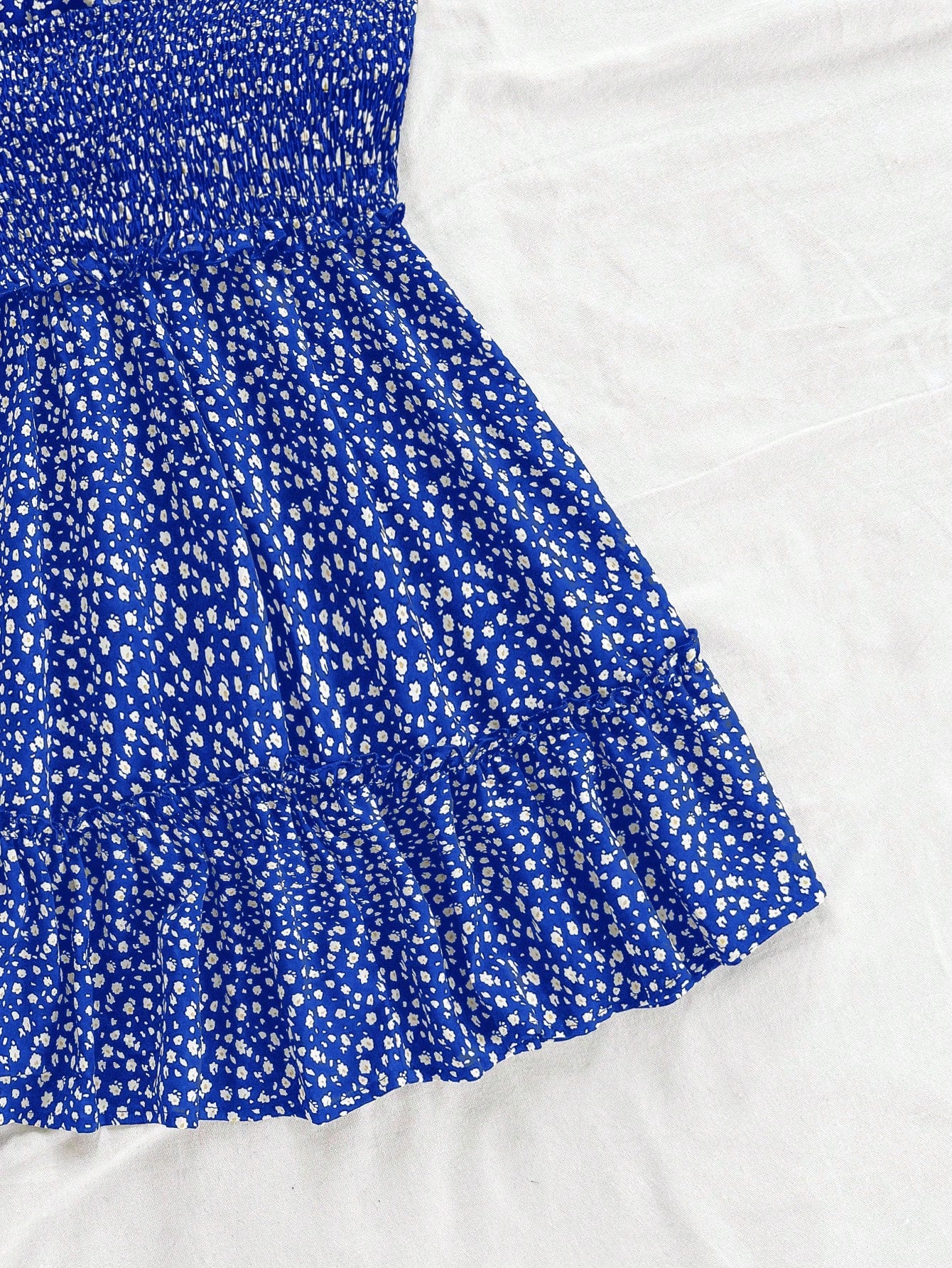 Soleia Women Casual Sleeveless Floral Print Dress With Gathered Waist For Vacation,Sun Dress,Summer Dresses For Women