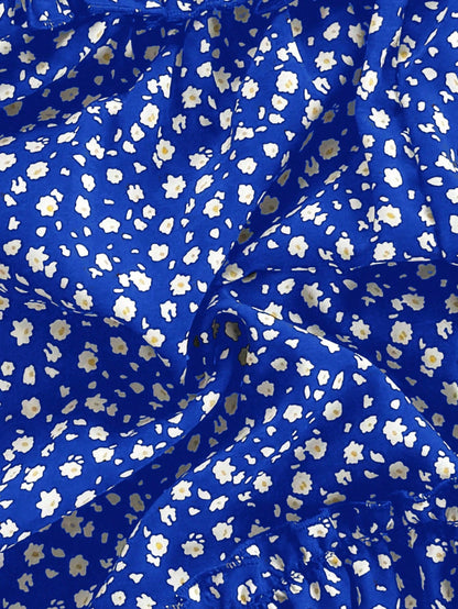 Soleia Women Casual Sleeveless Floral Print Dress With Gathered Waist For Vacation,Sun Dress,Summer Dresses For Women