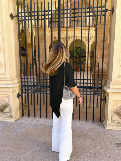 Fashionable & Elegant Loose Knit Cardigan Shawl, Women, Oversized Fit, Lightweight, Stylish, Suitable For Spring/Summer Everyday, Casual Travel, Beach