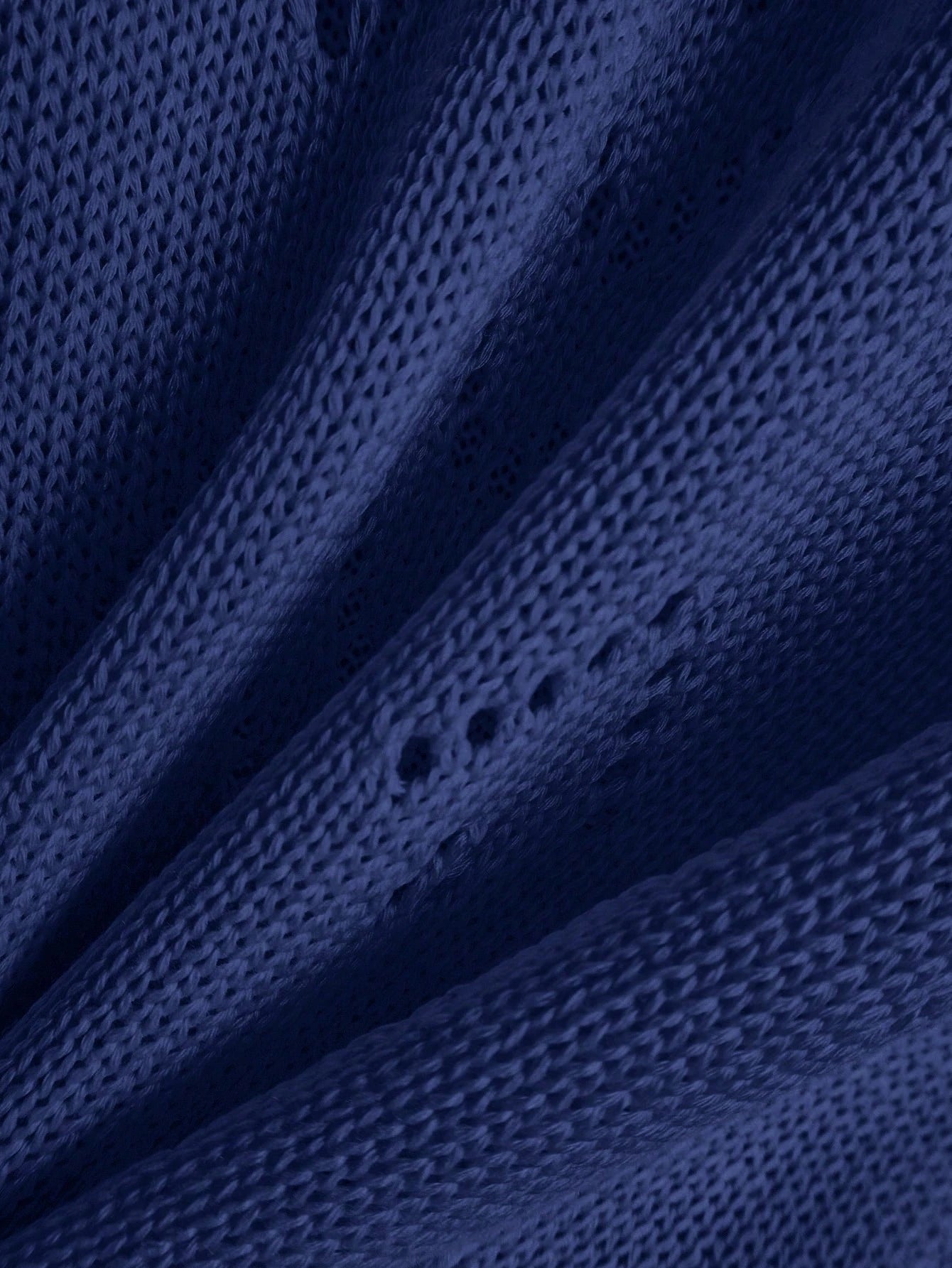 EMERY ROSE Women's Vacation Casual Solid Color Hollow Out Knit Top