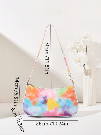 Artificial Patent Leather Minimalist Hobo Bag, Perfect For Music Festival