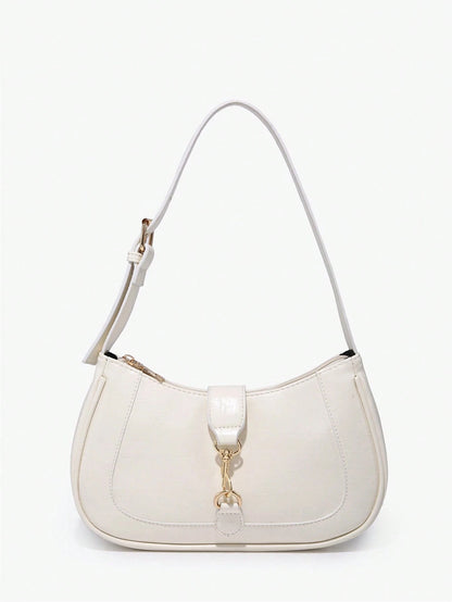 1pc Novachic Women Floral Fabric Casual Shoulder Bag, Zipper Closure, Vintage Style, Underarm Bag, Suitable For Various Occasions