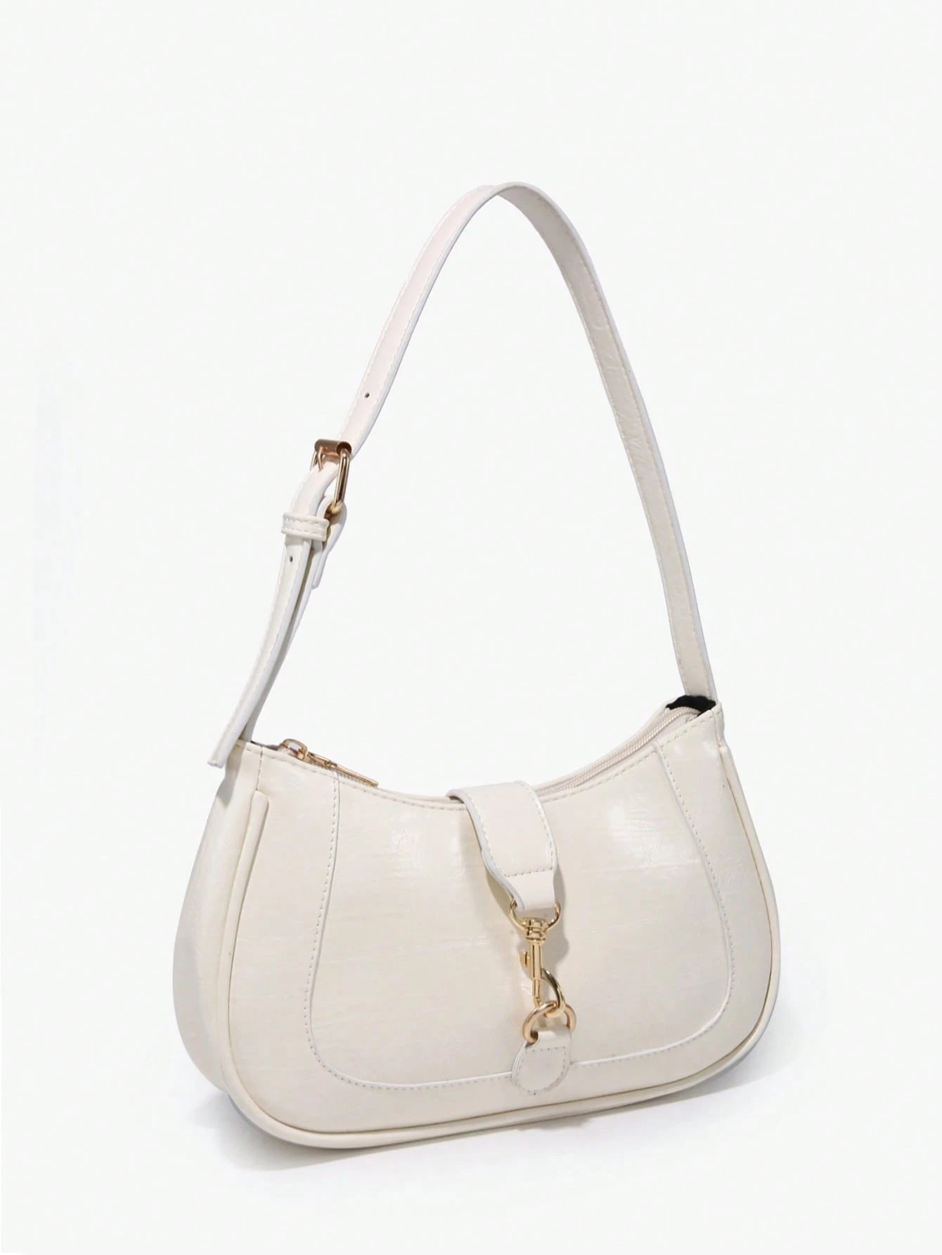 1pc Novachic Women Floral Fabric Casual Shoulder Bag, Zipper Closure, Vintage Style, Underarm Bag, Suitable For Various Occasions