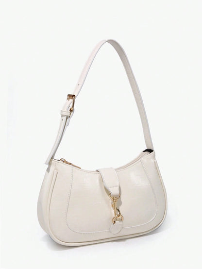 1pc Novachic Women Floral Fabric Casual Shoulder Bag, Zipper Closure, Vintage Style, Underarm Bag, Suitable For Various Occasions