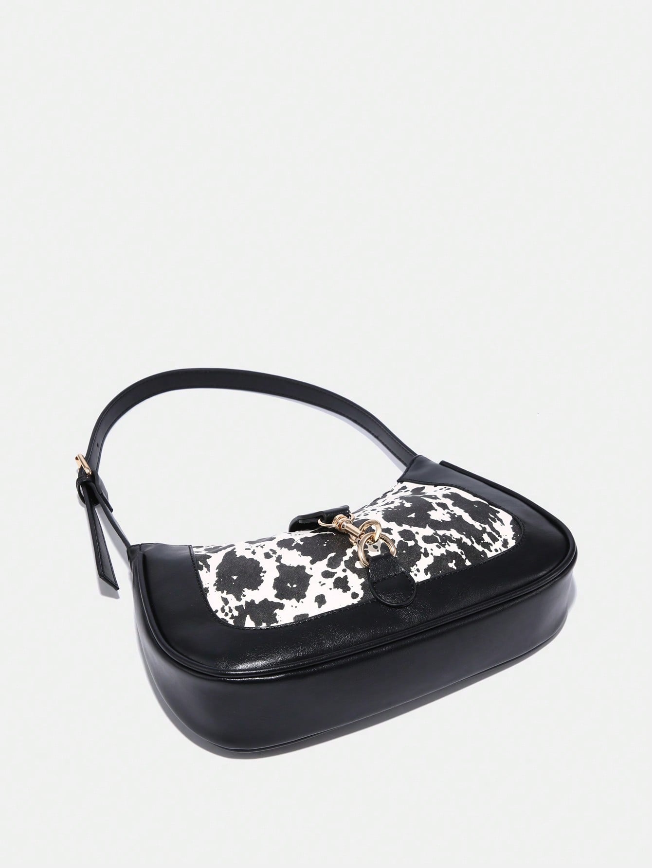 1pc Novachic Women Floral Fabric Casual Shoulder Bag, Zipper Closure, Vintage Style, Underarm Bag, Suitable For Various Occasions