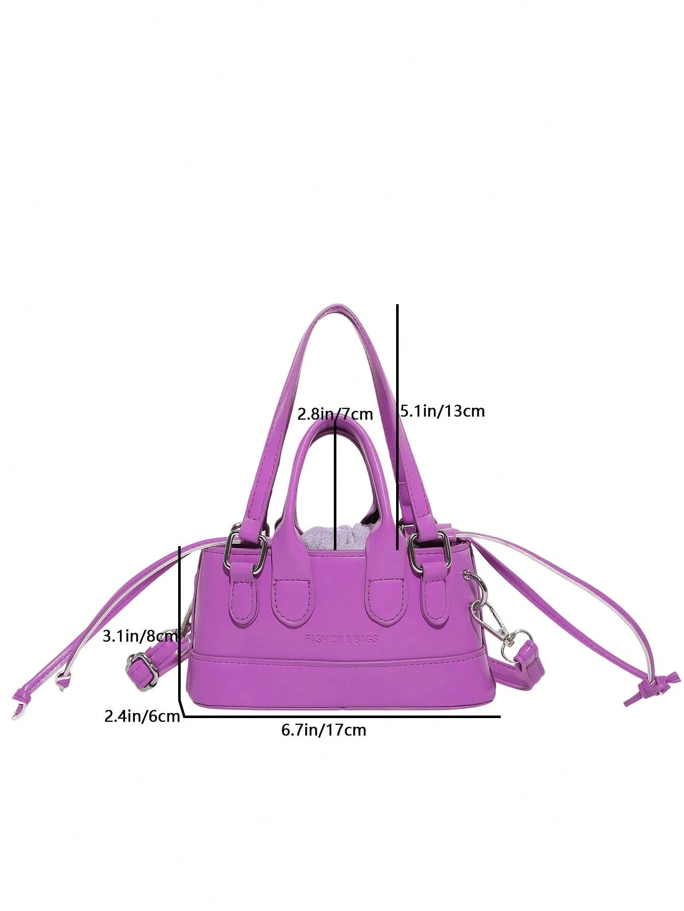 Crocodile Embossed Bucket Bag Mini Drawstring Design Funky