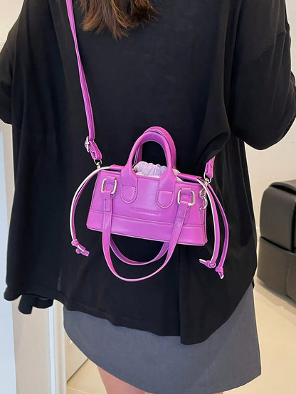 Crocodile Embossed Bucket Bag Mini Drawstring Design Funky