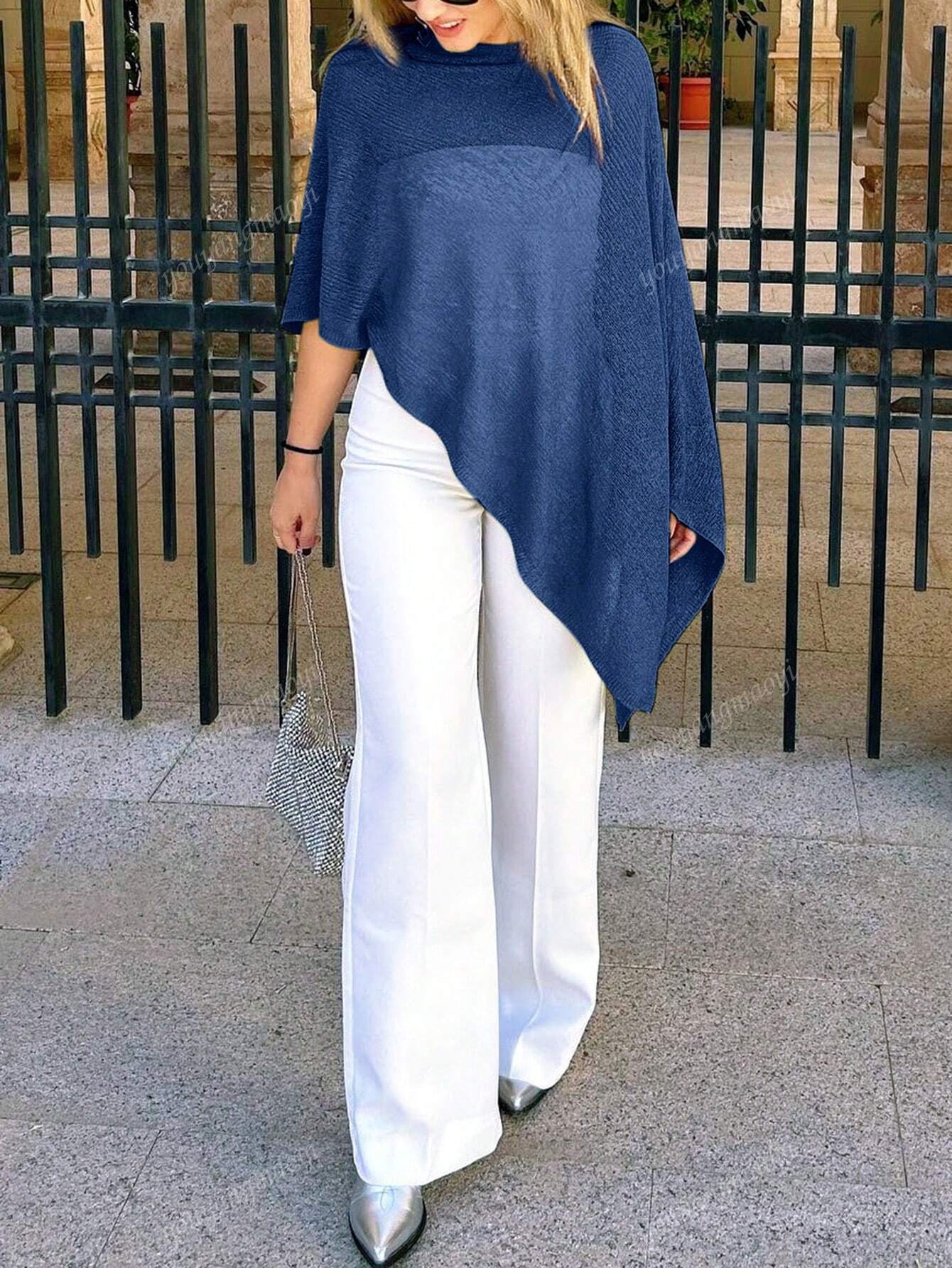 Fashionable & Elegant Loose Knit Cardigan Shawl, Women, Oversized Fit, Lightweight, Stylish, Suitable For Spring/Summer Everyday, Casual Travel, Beach