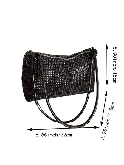 Popular Bag Women's New Fashion Korean Version Handbag All Shoulder Small Square Bag