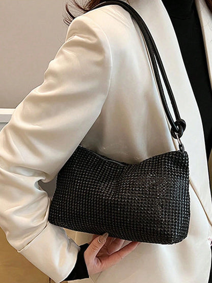 Popular Bag Women's New Fashion Korean Version Handbag All Shoulder Small Square Bag