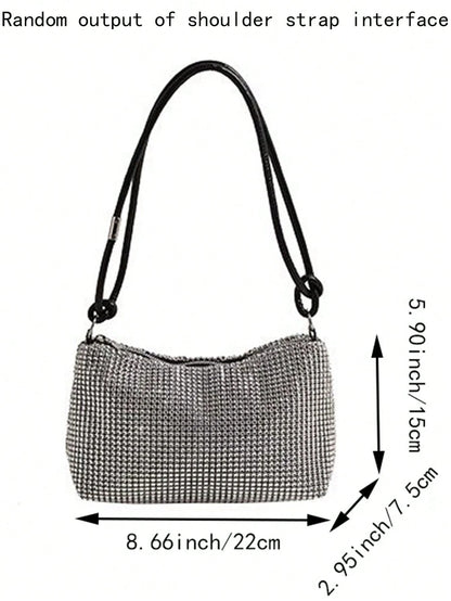 Popular Bag Women's New Fashion Korean Version Handbag All Shoulder Small Square Bag