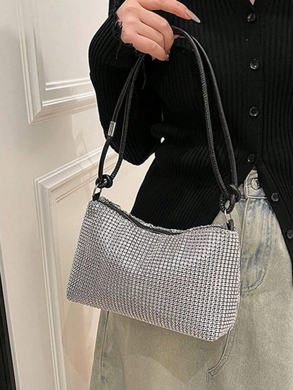 Popular Bag Women's New Fashion Korean Version Handbag All Shoulder Small Square Bag