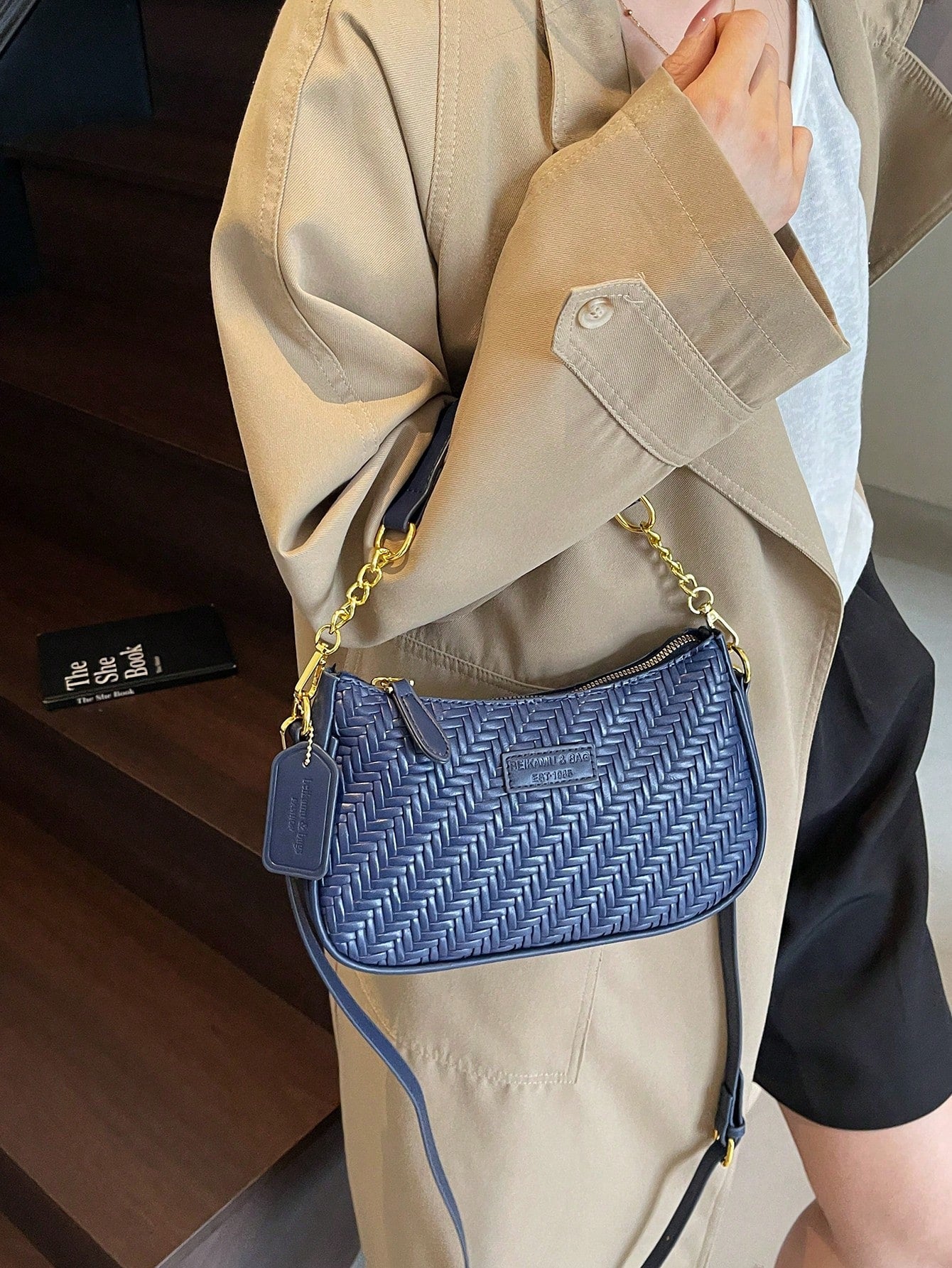 1pc Solid Color PU Leather Shoulder Bag For Women, Versatile Crossbody Bag For Commuting, Adjustable Shoulder Strap