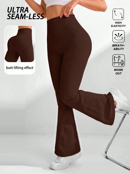 Gameset SHEIN Sport Women's High Waist Flare Seamless Yoga Leggings