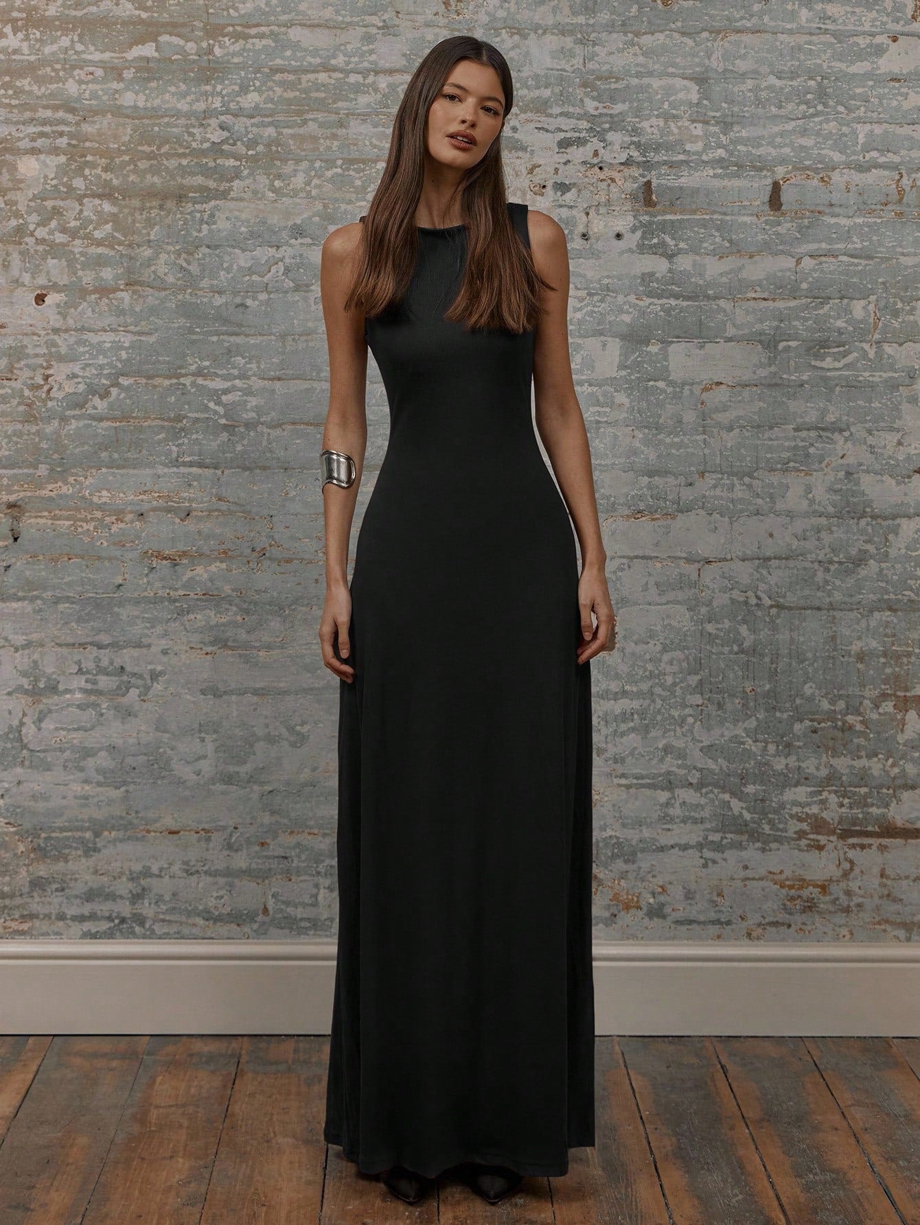 MUSERA Round Neck Drop Armhole Maxi Dress,Summer Dresses For Women Graduation Elegant Cute Sexy Vacation Boho Wedding Guest Beach Holiday Fall Wedding Guest, Elegant, Birthday, Church, Night Out Christmas, Halloween, Fall, Winter