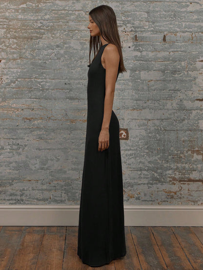 MUSERA Round Neck Drop Armhole Maxi Dress,Summer Dresses For Women Graduation Elegant Cute Sexy Vacation Boho Wedding Guest Beach Holiday Fall Wedding Guest, Elegant, Birthday, Church, Night Out Christmas, Halloween, Fall, Winter