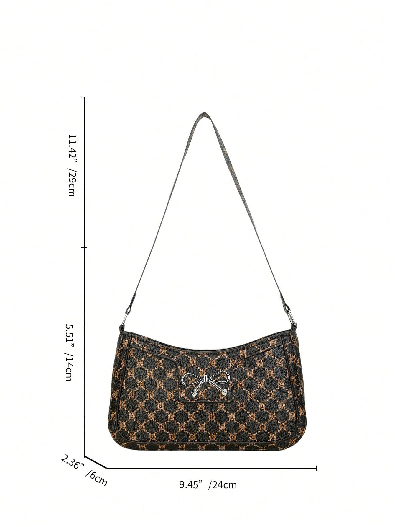 Elegant Crescent-Shaped Underarm Shoulder Bag For Women, Chic Casual Fashion, Solid Color Underarm Bag