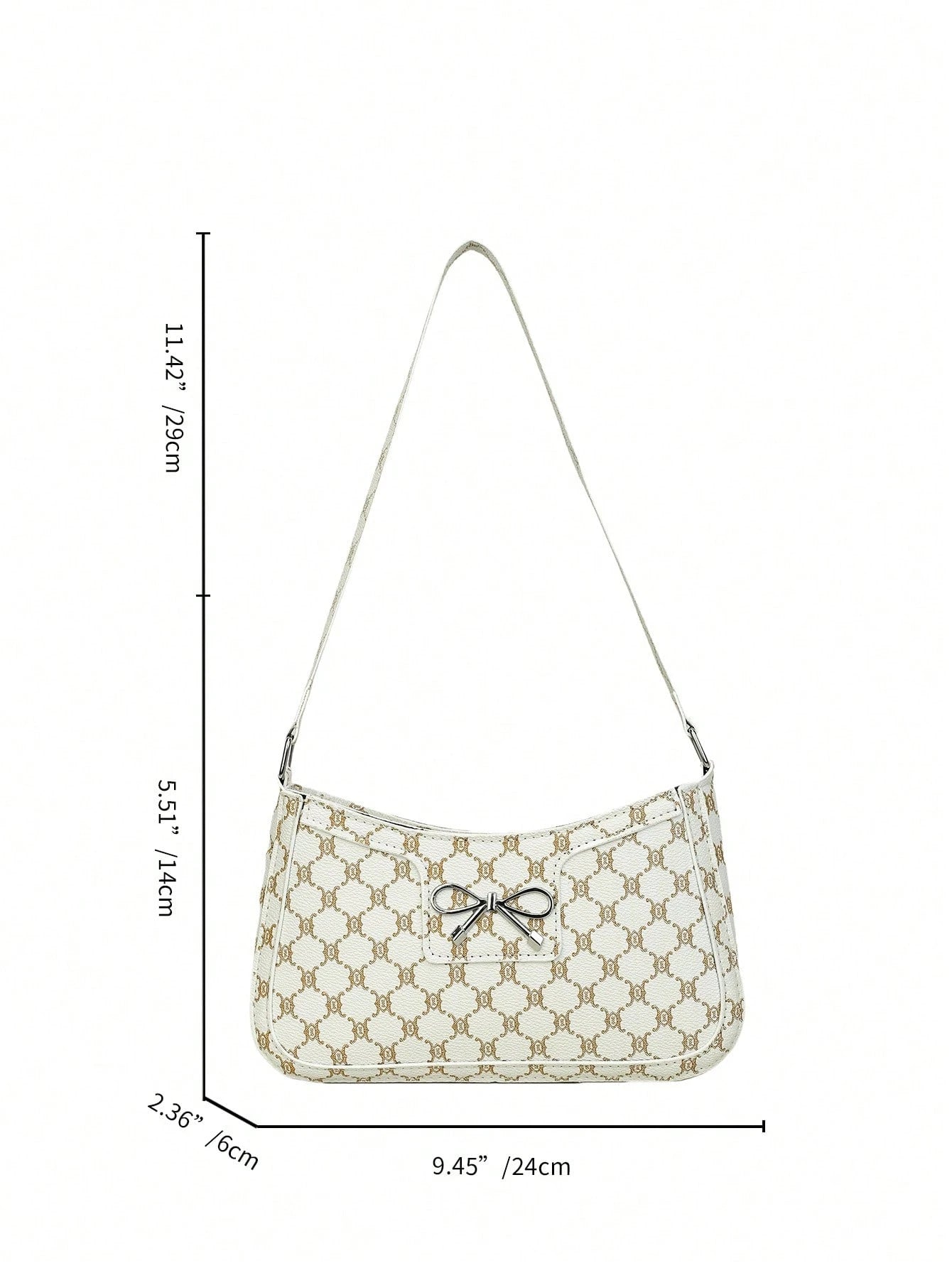 Elegant Crescent-Shaped Underarm Shoulder Bag For Women, Chic Casual Fashion, Solid Color Underarm Bag