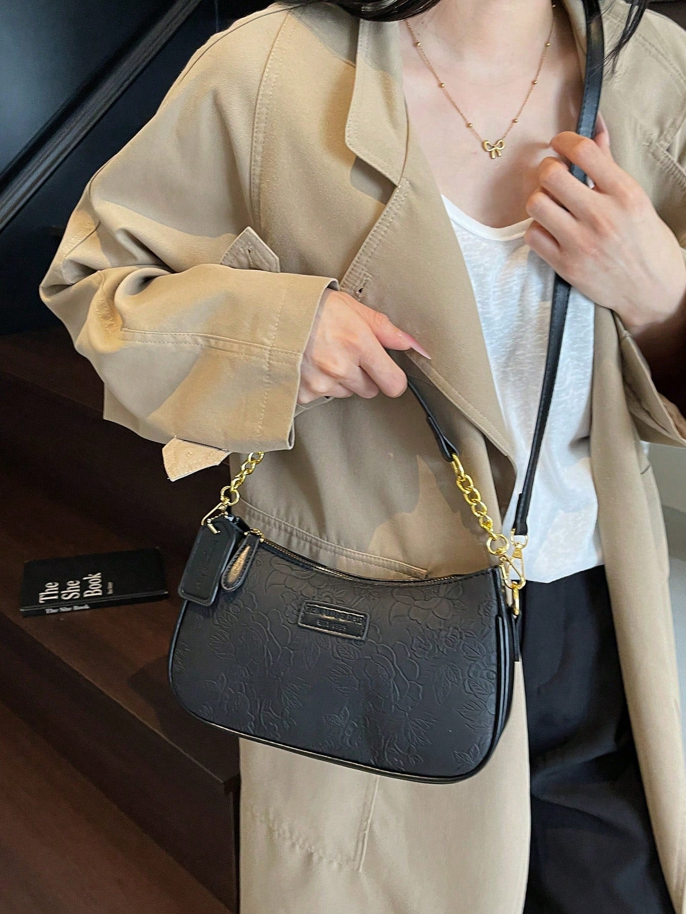 1pc Solid Color PU Leather Shoulder Bag For Women, Versatile Crossbody Bag For Commuting, Adjustable Shoulder Strap
